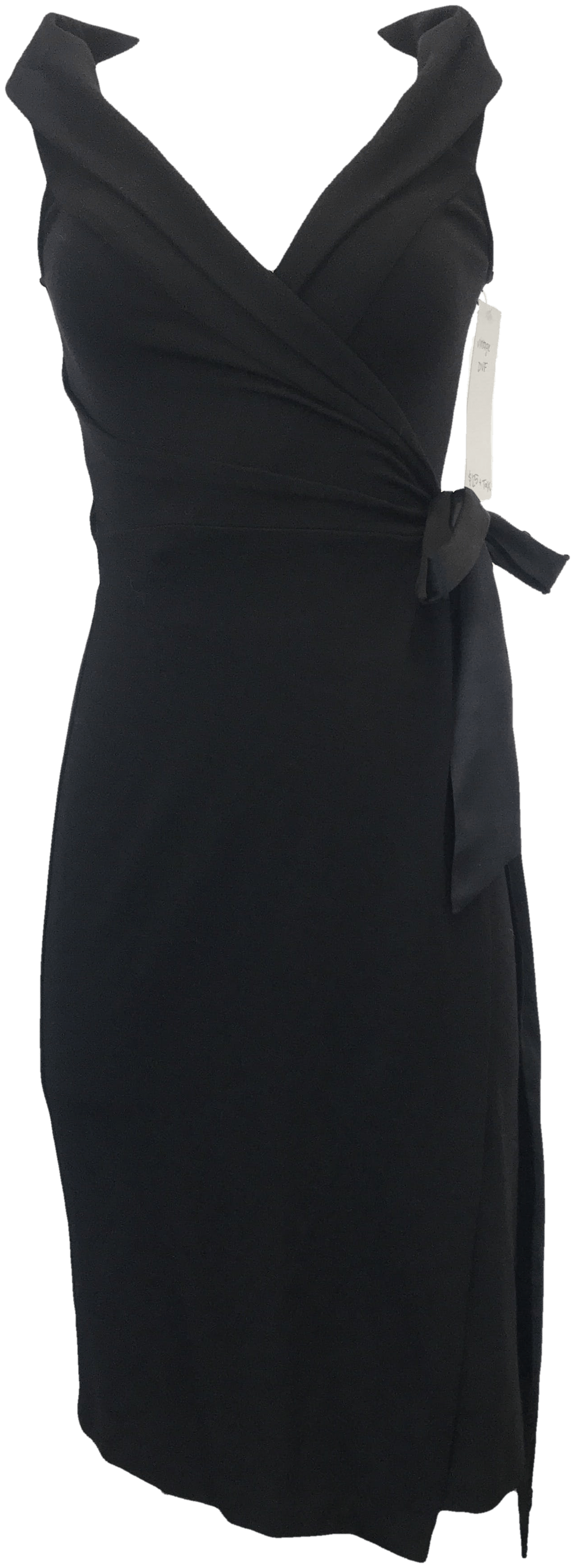 Vintage Black Wrap Dress by Diane von Furstenberg - Thrilling